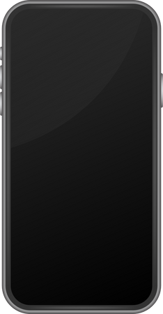 Smartphone mockup. Cellphone frame with blank display